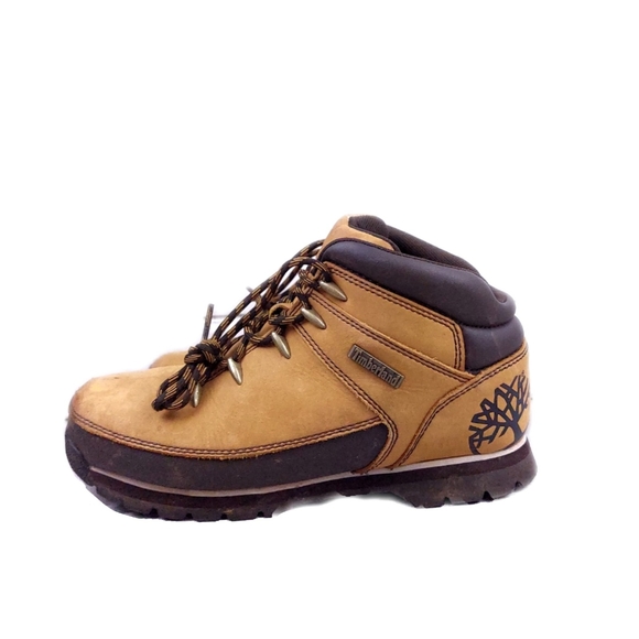 Timberland Boys 6.5 Waterproof Nubuck Leather Euro Hiking Boots - Picture 2 of 9